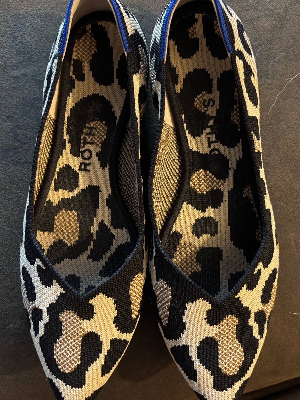 Rothy The Point II Flat Desert Cat Leopard Cheetah 6.5